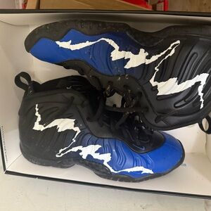 Dynamic Black and Blue Kids Sneakers